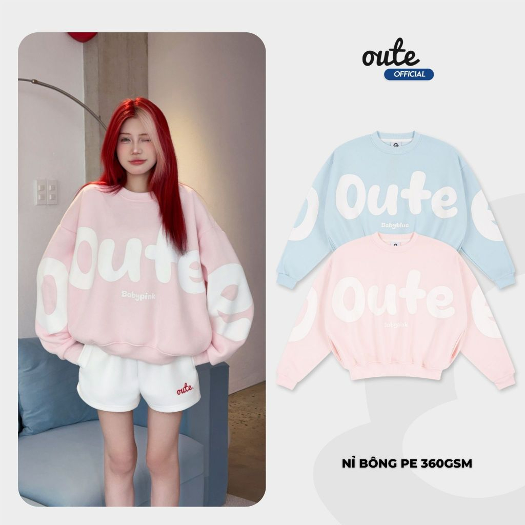 Áo Sweater Outerity OEOE Form Boxy / Nỉ Bông Dày Dặn Unisex Nam Nữ