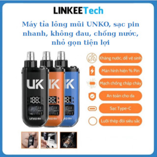 Máy tỉa lông mũi, tỉa lông mũi UNKO, máy cắt lông mũi sạc pin không đau chống nước nhỏ gọn tiện lợi