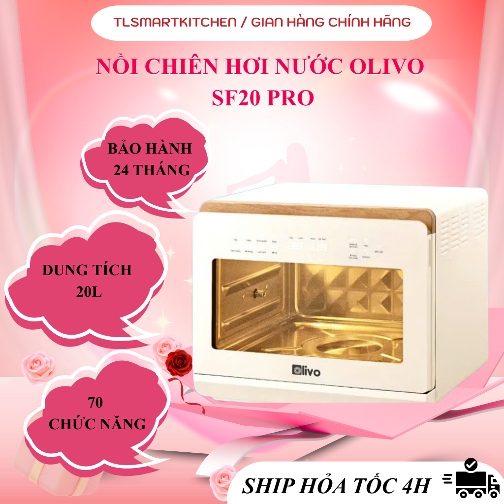 Nồi Chiên Hơi Nước OLIVO SF20 PRO - Dung Tích 20L- Bảo Hành Chính Hãng 24 Tháng