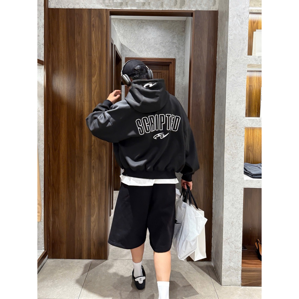 THICKIE HOODIE ZIP - Áo khoác nỉ 2 da thêu nổi (Có túi trong) Whose Studio | BigBuy360 - bigbuy360.vn