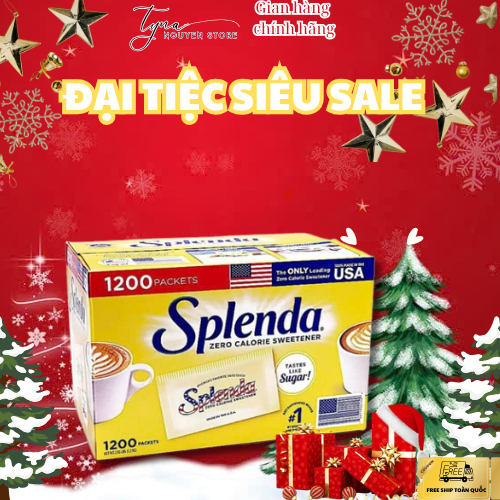 Đường Ăn Kiêng Splenda Zero Calorie Sweetener 1200 Packets 1.2KG Hàng Chính Hãng 100%