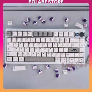 Tổng hợp Keycap Dyesub Cherry profile Keycap PBT Comic Rim Darling Polabe Store bàn phím cơ