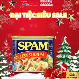  Thịt hộp Spam Ít Mặn Less Sodium 25% Mỹ - 340g 