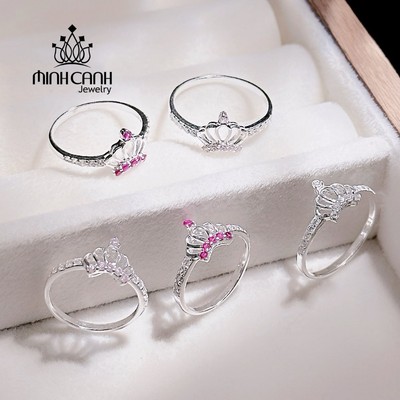 Nhẫn Bạc Hình Vương Miện Cho Bé Gái - Minh Canh Jewelry