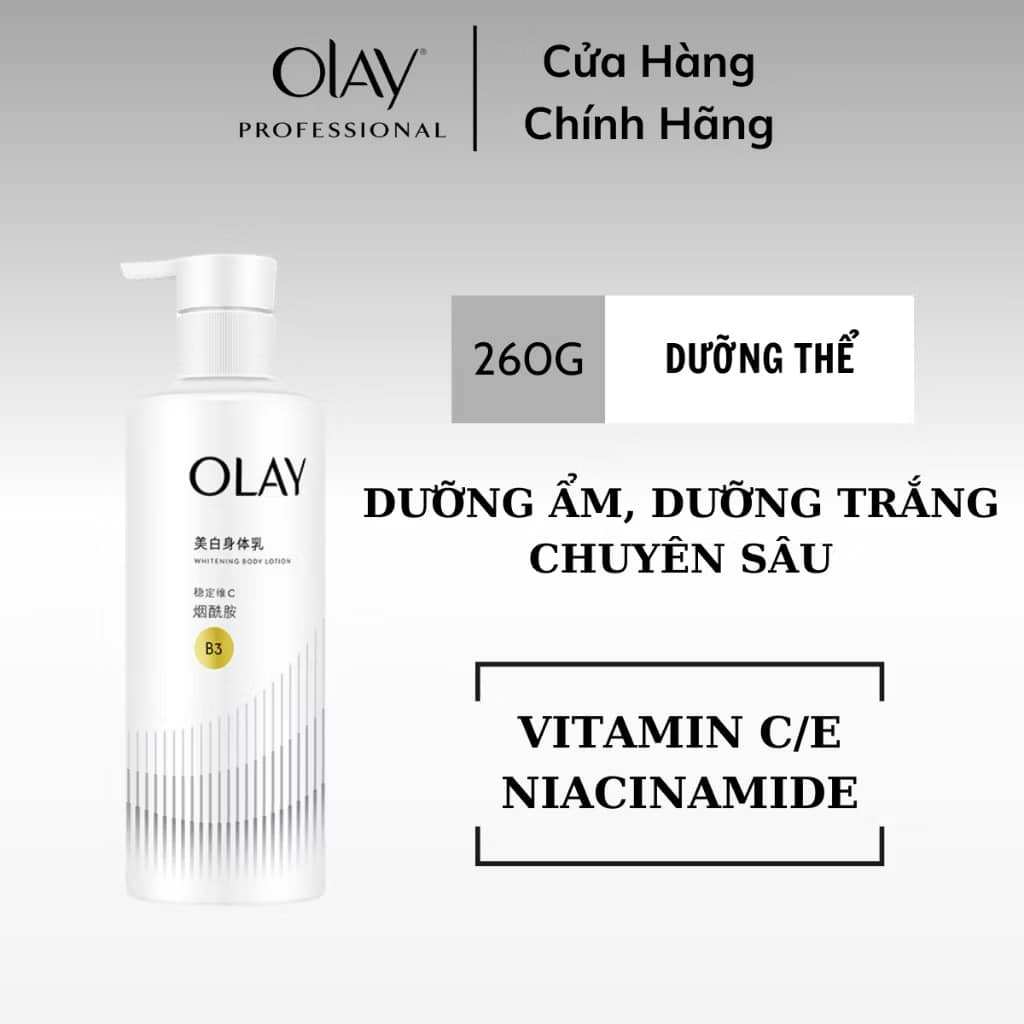 Sữa Dưỡng Thể OLAY Body B3 Vitamin C Optic Glow Radiance - Dưỡng Thể Olay (hn)
