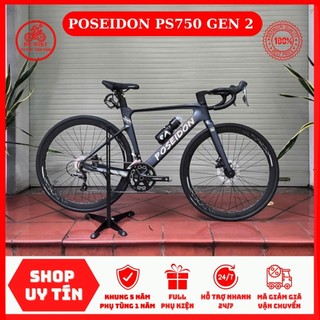  Xe Đạp POSEIDON PS750 Gen 2 • Khung-càng Magie đúc 4 món Shimano Claris moay-ơ ARC cối thả nổ & full bạc đạn 