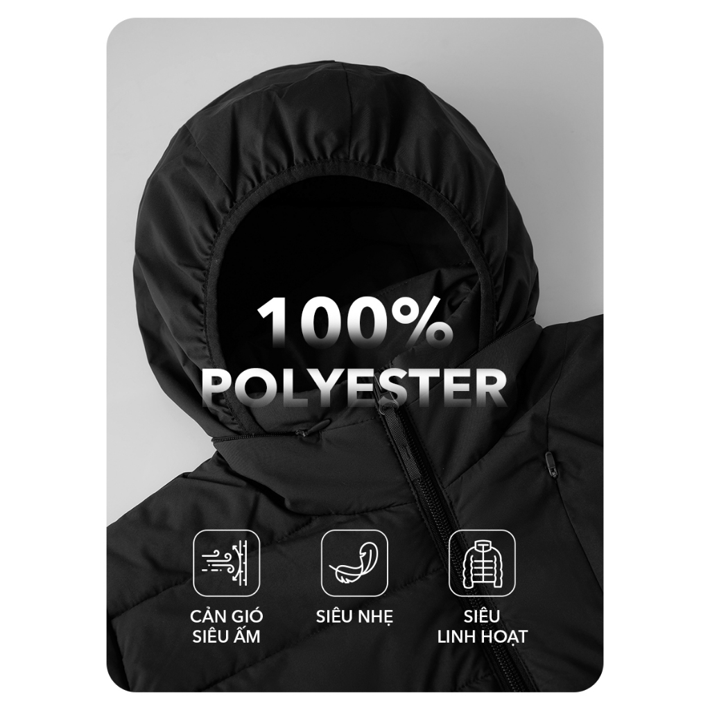  Áo phao nữ YODY 4s Plus siêu ấm siêu nhẹ mũ áo thông minh giấu trong cổ áo WCPJ25F011 | BigBuy360 - bigbuy360.vn