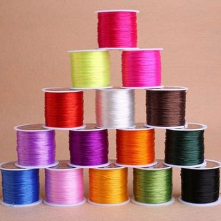 Dây cước thun lụa co giãn 0.5mm nhiều màu làm vòng tay, vòng cổ handmade, dây chun TPU [HCM]