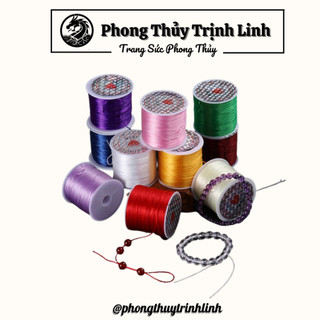 Dây cước thun lụa co giãn 0.5mm nhiều màu làm vòng tay, vòng cổ handmade, dây chun TPU [HCM]