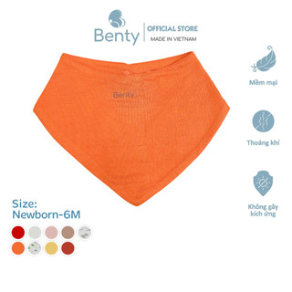 Yếm tam giác BENTY 2 lớp basic mềm mịn, yếm cao cấp thời trang dễ thương cho bé trai, bé gái
