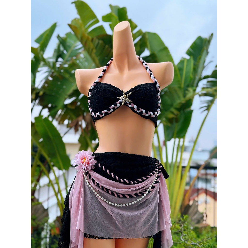 Đồ bơi bikini đi biển set 3 chi tiết đính sao biển Oderi LB50 | BigBuy360 - bigbuy360.vn
