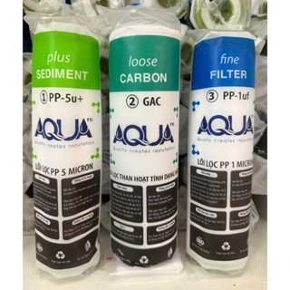 Bộ Lõi AQUA 123 – Lọc Cặn, Thay Lõi Máy Lọc Nước RO Gia Đình