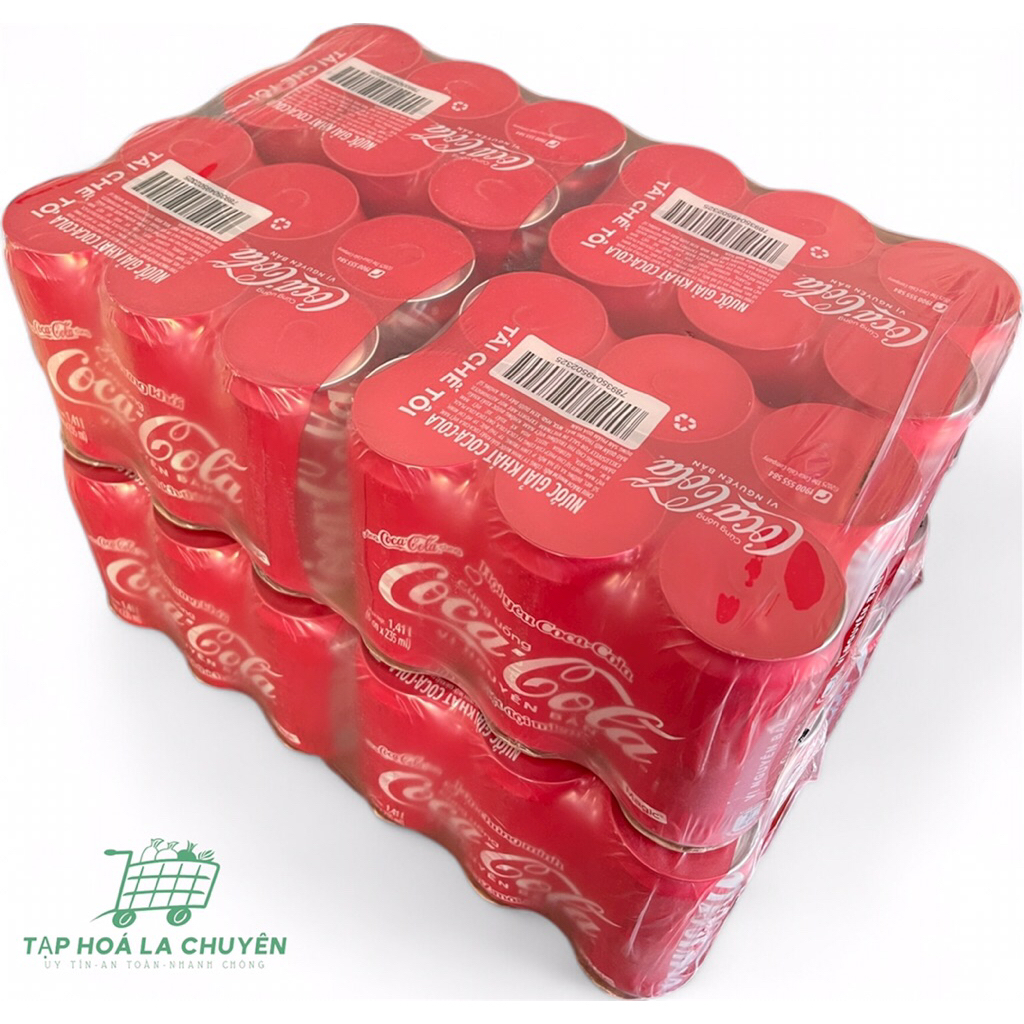 Lốc 6 lon Coca  Cola 235ml vị nguyên bản