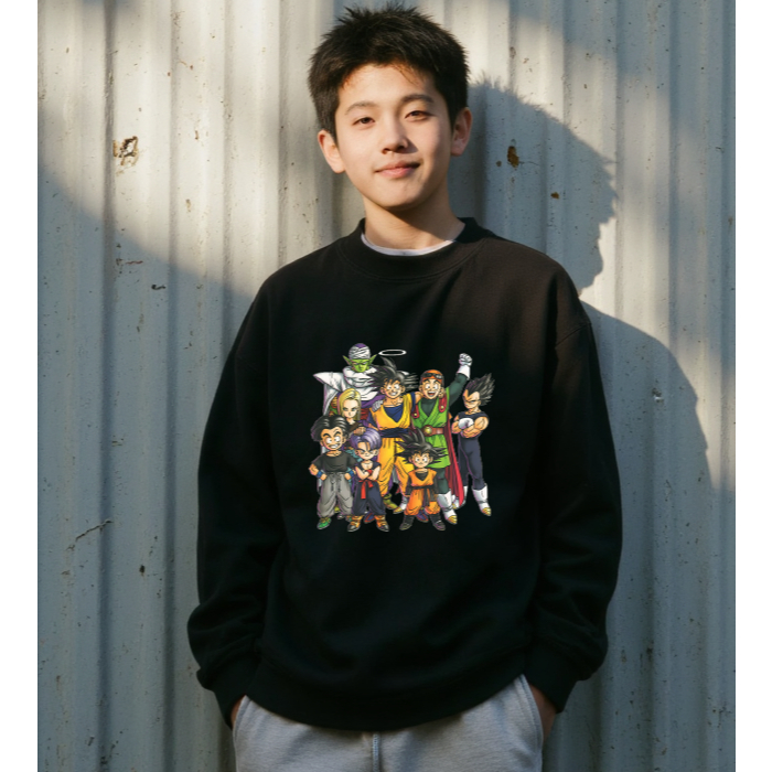 Áo nỉ cotton dài tay NDT25 Dragon Ball cho bé