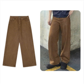  Quần Jeans Brownie Odin Club Quần dài nam ống rộng cạp cao chất liệu denim 