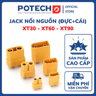 Jack cắm XT30 XT60 XT90 (đực+cái), giắc nối nguồn có nắp chụp chống chạm mối hàn nối pin