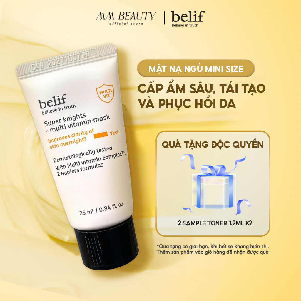 Mặt Nạ Ngủ Belif Super Knight Multi Vitamin Mask Minisize 25ml