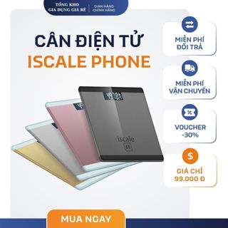 Cân Điện Tử, Cân Sức Khỏe ISCALE PHONE - Cân Gia Đình Trọng Lượng Tối Đa 200Kg tiện lợi cho gia đình