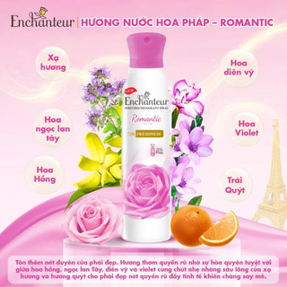 Xịt khử mùi Enchanteur Romantic 150ml