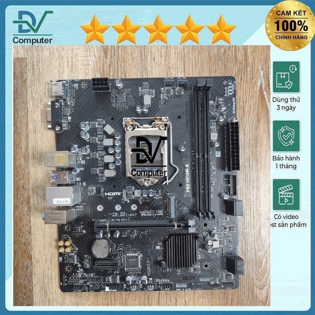 H510 Hãng MSI đủ các mã hàng đẹp bảo hành 1 tháng