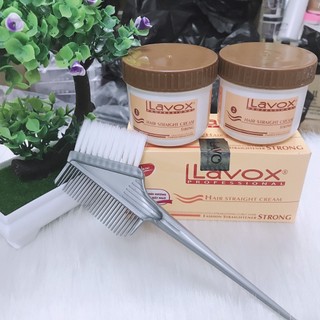 Combo Thuốc Ép Tóc Thẳng Lavox 500mlx2 và Chổi Nhuộm Tóc