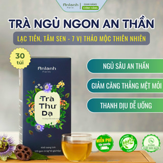  Trà Thư Dạ Thảo Mộc Nguyên Chất Trà túi lọc Lạc Tiên Tâm Sen giúp an thần ngủ ngon  30 gói  - An Lành Farm 