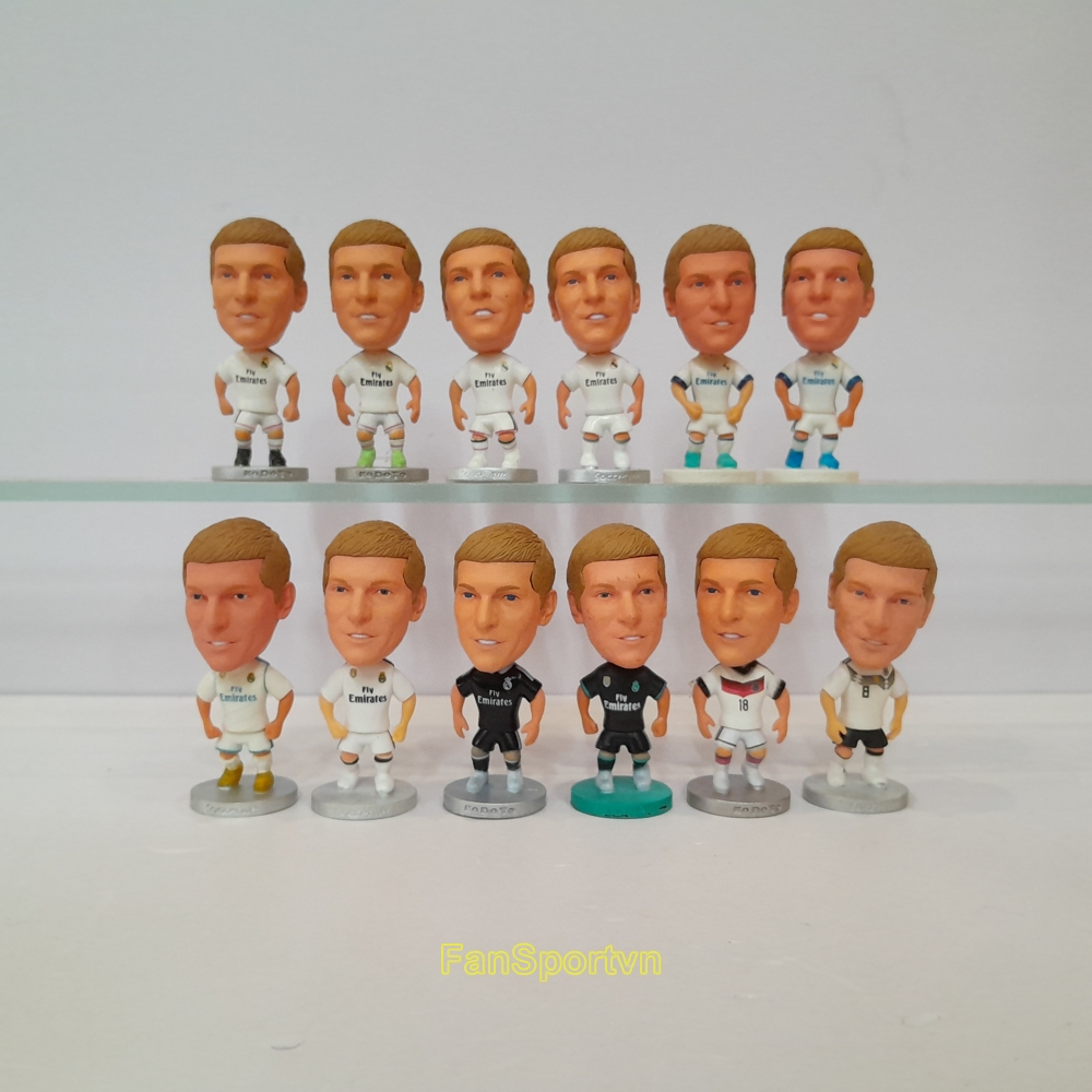 Mô hình tượng cầu thủ bóng đá Toni Kroos Real Madrid Germany đức 2014 2015 2016 2017 2018 kodoto soc