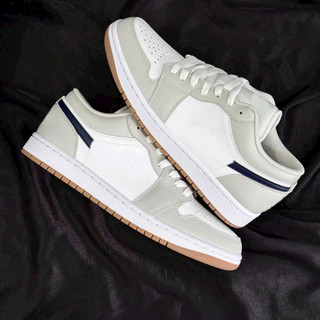 Giày jd Low GS ‘White Neutral Grey’ [ 553560 146 ] , Giày Thể Thao Sneaker Kem Kẻ đen Cao Cấp