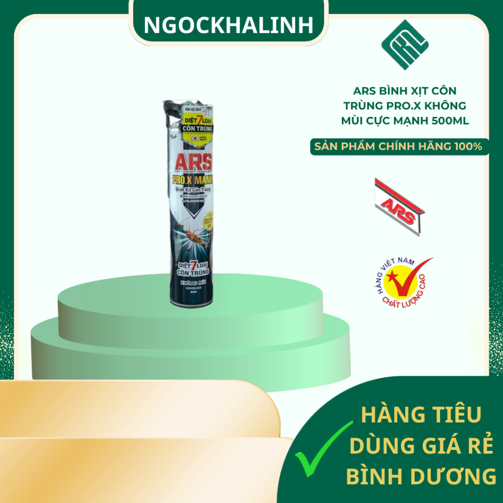 Bình xịt côn trùng ARS pro.x (ĐEN)  không mùi cực mạnh 500ml