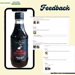 Nước Tương Teriyaki Hữu Cơ PB Farm 200ml - Sốt Ướp Chế Biến Món Kho Nướng Lành Tính Cho Người Ăn Kiêng, Bé Ăn Dặm Từ 12m