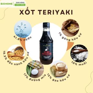 Nước Tương Teriyaki Hữu Cơ PB Farm 200ml - Sốt Ướp Chế Biến Món Kho Nướng Lành Tính Cho Người Ăn Kiêng, Bé Ăn Dặm Từ 12m