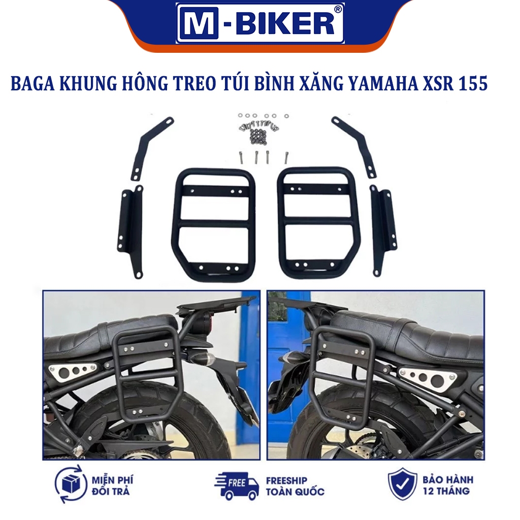 M-Biker | Khung treo túi bình xăng XSR155 Phụ kiện cao cấp dành cho Yamaha XSR155