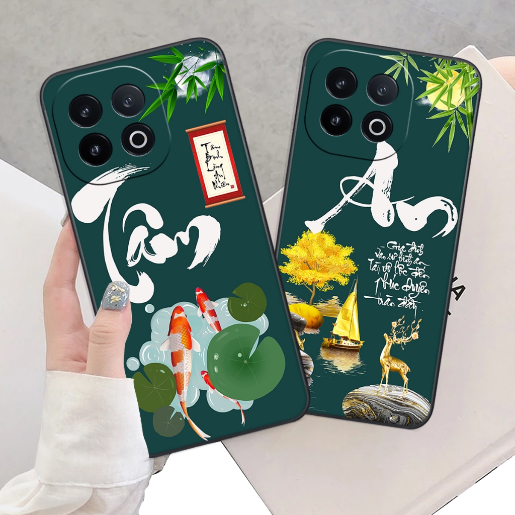 Ốp lưng cho Vivo IQ00 13 in hình phúc, vạn sự bình an, tài lộc SIÊU XINH