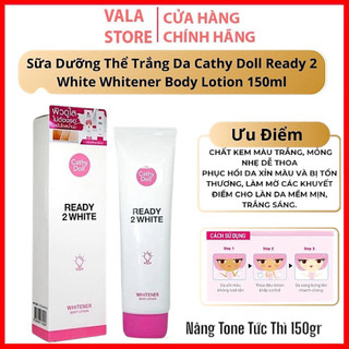   Chính Hãng  Sữa Dưỡng Thể Trắng Da Nâng Tone Cathy Doll Ready 2 White Whitển Body Lotion 150ml 