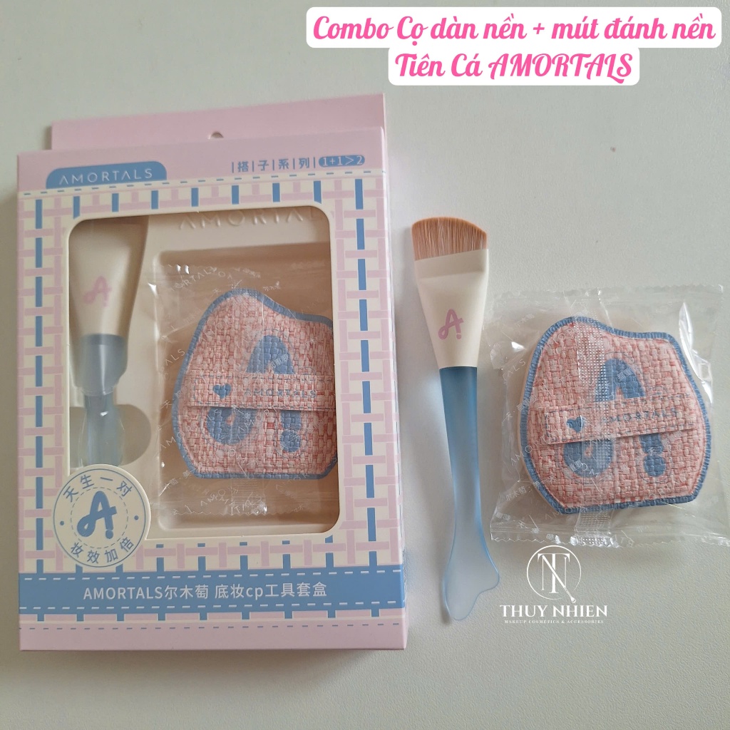 Bộ cọ dàn nền + Mút tán nền AMORTALS Nàng Tiên Cá
