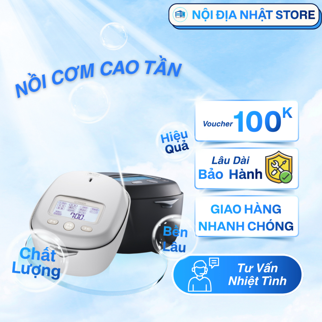 Nồi cơm điện Cao tần- Áp suất Tiger JRX-T100 Dung tích 1.0L