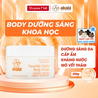  Kem Body Dưỡng Trắng Da Khoa Học Niawhite Hydra - Dưỡng Sáng Cấp Ẩm Nâng Tone Tự Nhiên akala 200g 