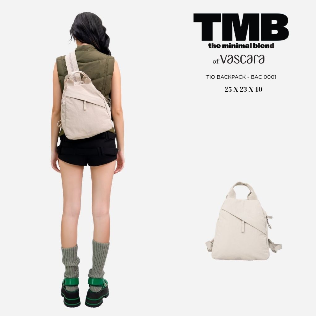 Balo TIO BACKPACK màu trắng kem  BAC 0001 - TMB of Vascara