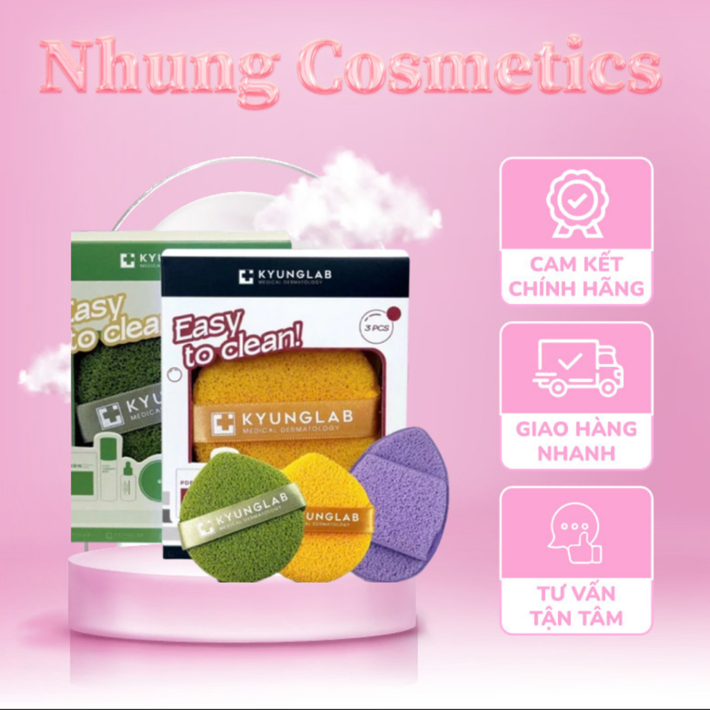 (HÀNG CÔNG TY)  BÔNG MÚT RỬA MẶT KYUNGLAB