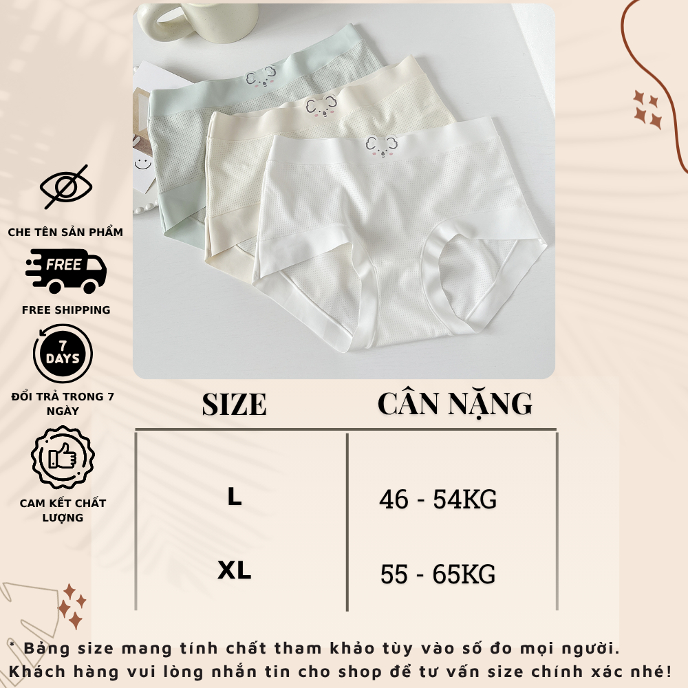 Quần Lót Nữ Đúc Su Cao Cấp Có Lỗ Thoáng Khí, Quần Chip Nữ Cạp Vừa Ôm Dáng Không Lộ Viền L718 | BigBuy360 - bigbuy360.vn