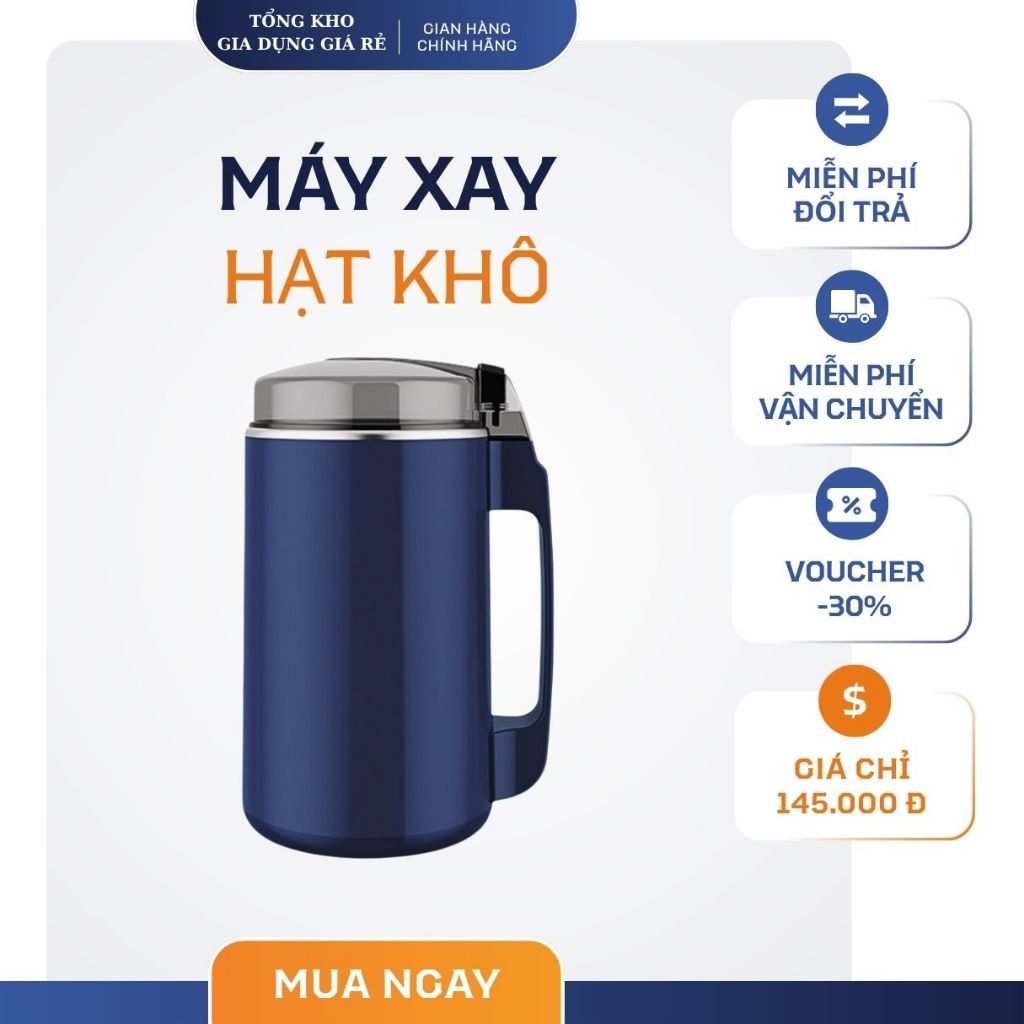 Máy Xay Hạt Khô Cầm Tay Đa Năng Nghiền Các Loại Hạt, Ngũ Cốc, Đồ Khô Tiện Lợi Hot