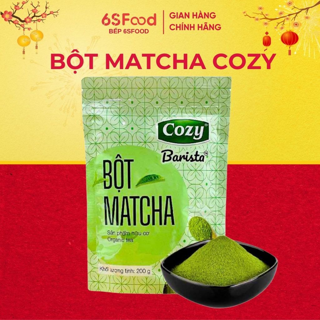 Bột Trà Xanh Matcha nguyên chất làm Matcha Latte, Làm Bánh, Đá Xay - 6SFOOD