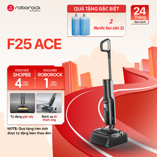  Máy Hút Bụi Lau Nhà Cầm Tay Không Dây Roborock F25 Ace Chính Hãng | Tự Động Giặt Sấy Con Lăn 