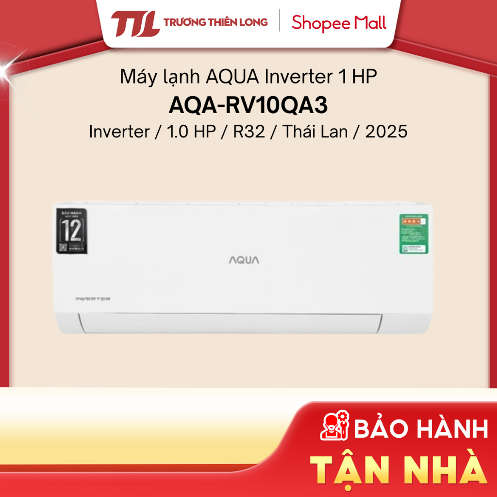 AQA-RV10QA3 - Máy Lạnh AQUA Inverter 1 HP -  [FREESHIP HCM]