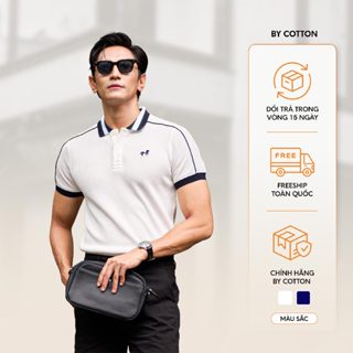  Áo Thun Polo Nam  Cao Cấp Waffle 2 Màu Trắng - Xanh Đen Thêu Ngựa – BY COTTON 