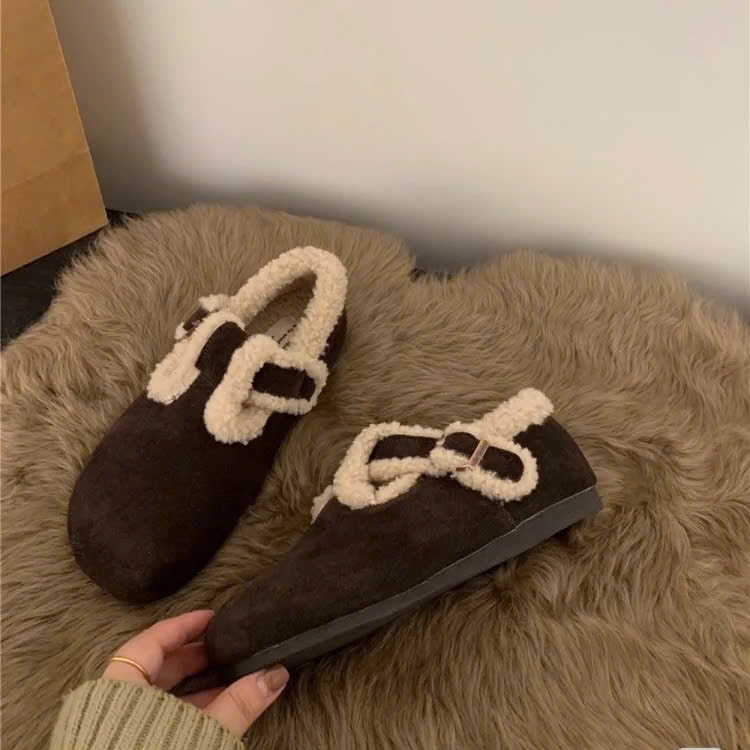 Giày nữ khóa khuy lông cừu MISA fullbox QCCC | BigBuy360 - bigbuy360.vn