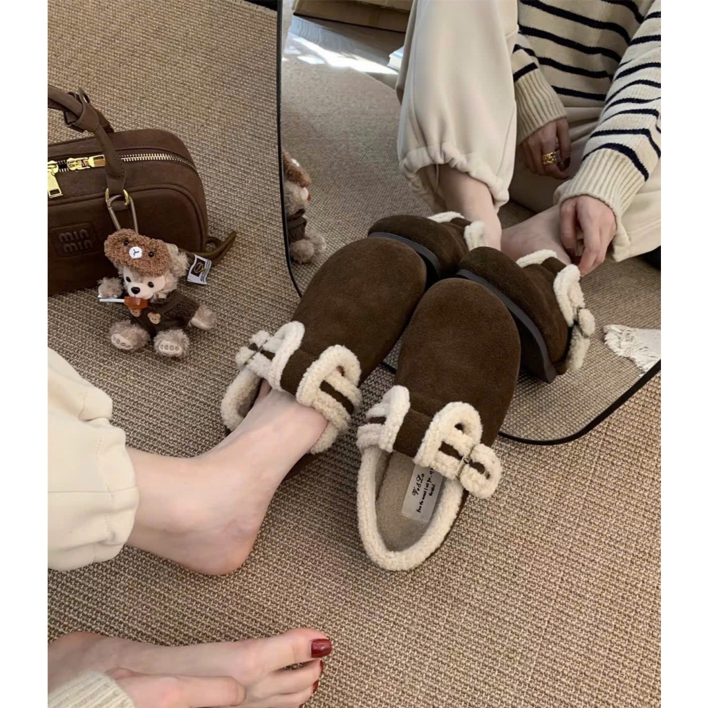 Giày nữ khóa khuy lông cừu MISA fullbox QCCC | BigBuy360 - bigbuy360.vn