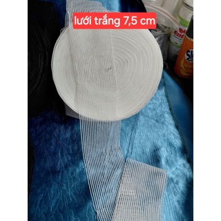 Lưới đen & trắng co dãn to 7,5 cm