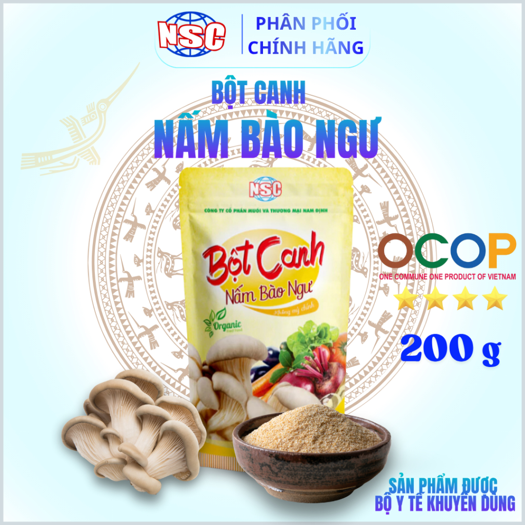 [NSC] Bột Canh Nấm Bào Ngư Royal [NSC] , Không Mì Chính ,Thuần Chay, Tốt Cho Sức Khỏe | Túi 200g