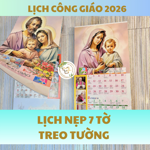LỊCH 7 TỜ NẸP VÀNG-𝐋𝐈̣𝐂𝐇 𝐂𝐎̂𝐍𝐆 𝐆𝐈𝐀́𝐎 2026